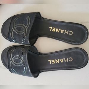 CHANEL Black Sandal